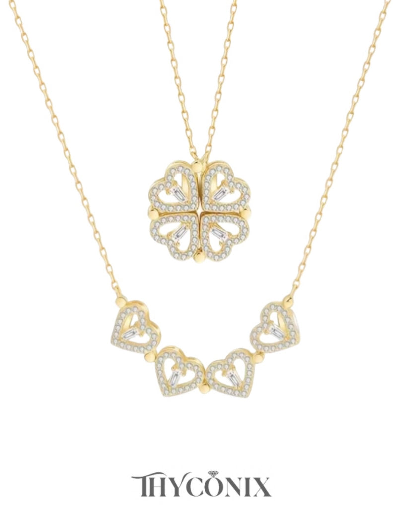 Clover Heart Necklace