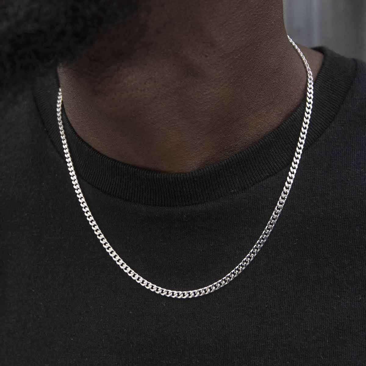 Silver Cuban Necklace