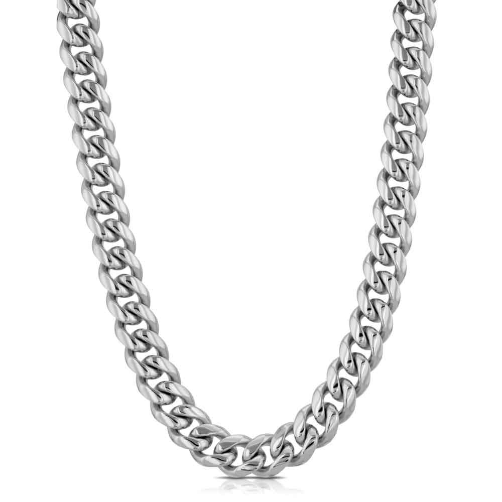 Silver Cuban Necklace