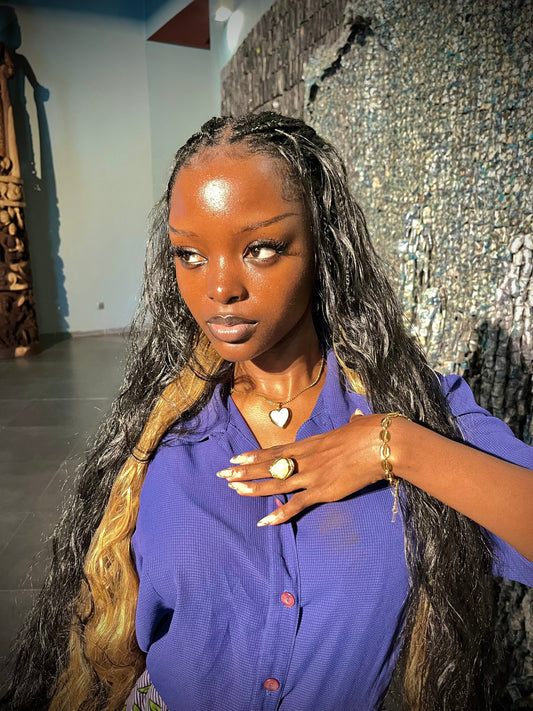 Gold Cowry Link Bracelet