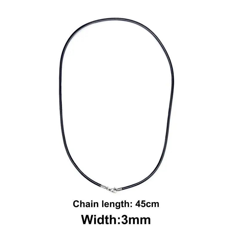 Rubber Rope Necklace DIY