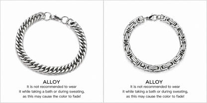 Alloy Silver bracelets