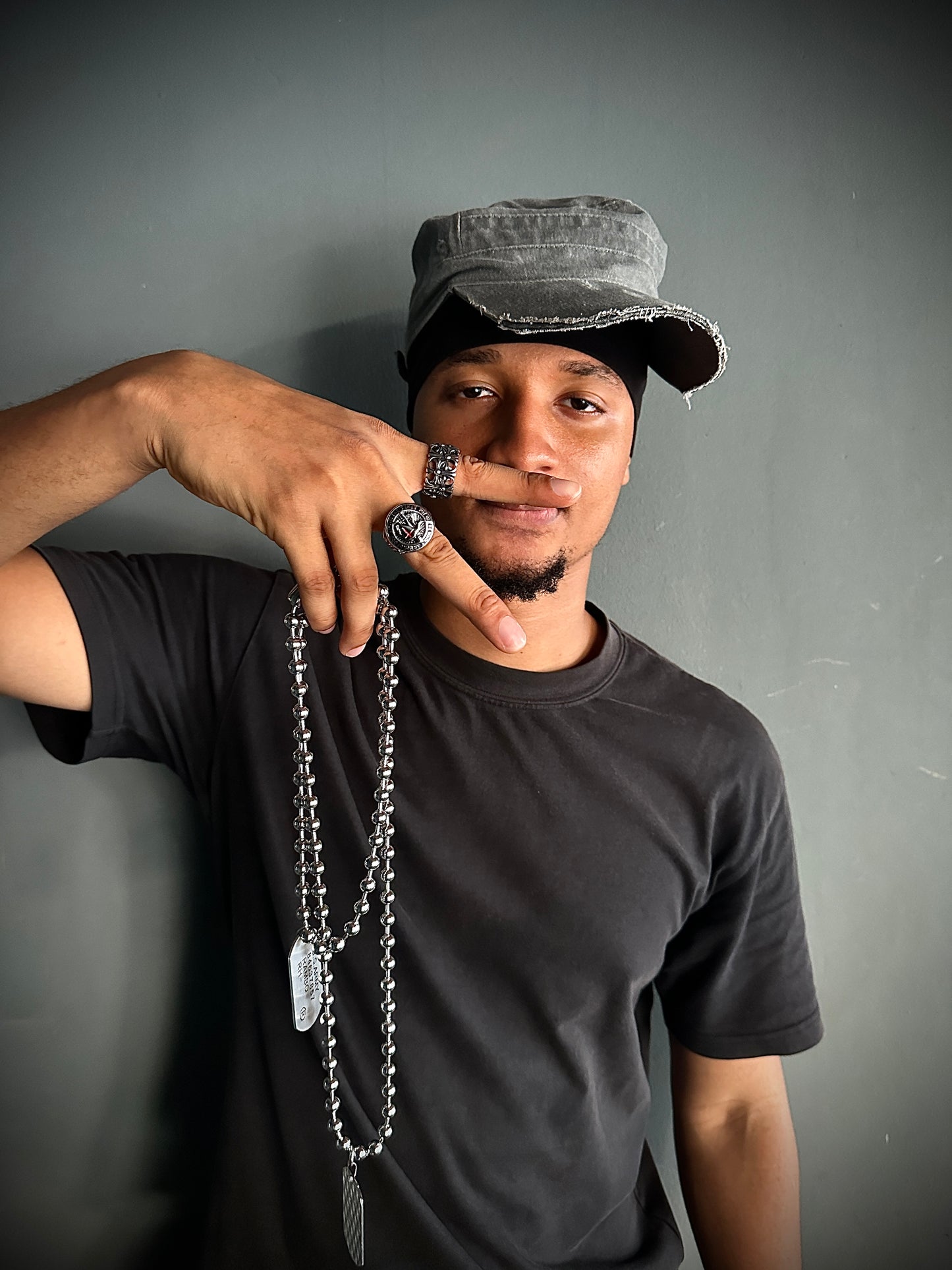 Double Dog tag chain