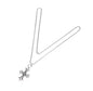 Chrome Alloy Box Chain Necklace