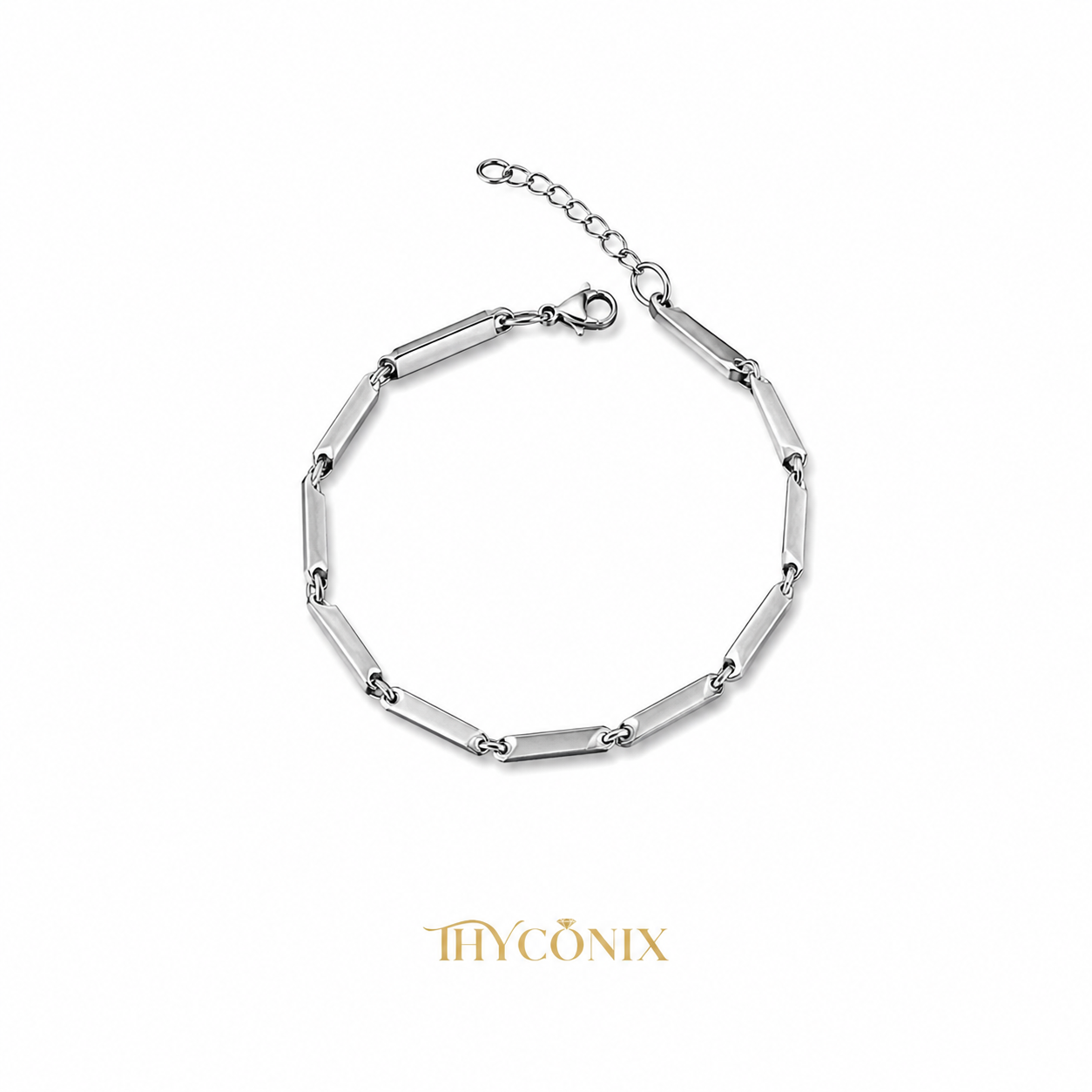 Stainless steel silver bracelets