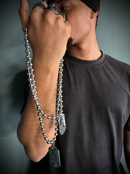 Double Dog tag chain