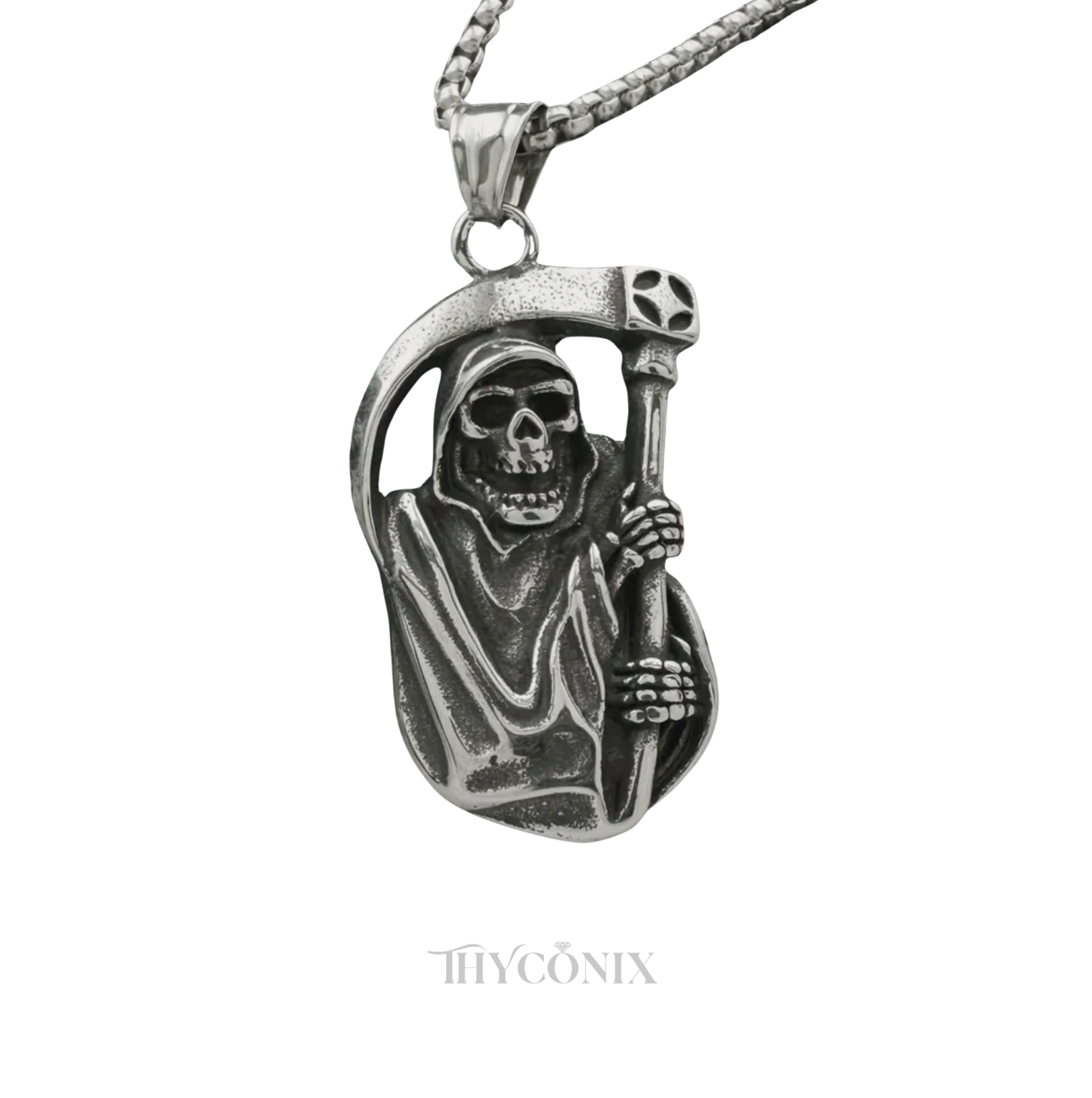 GREPPN Skull Reaper Axe  Necklace