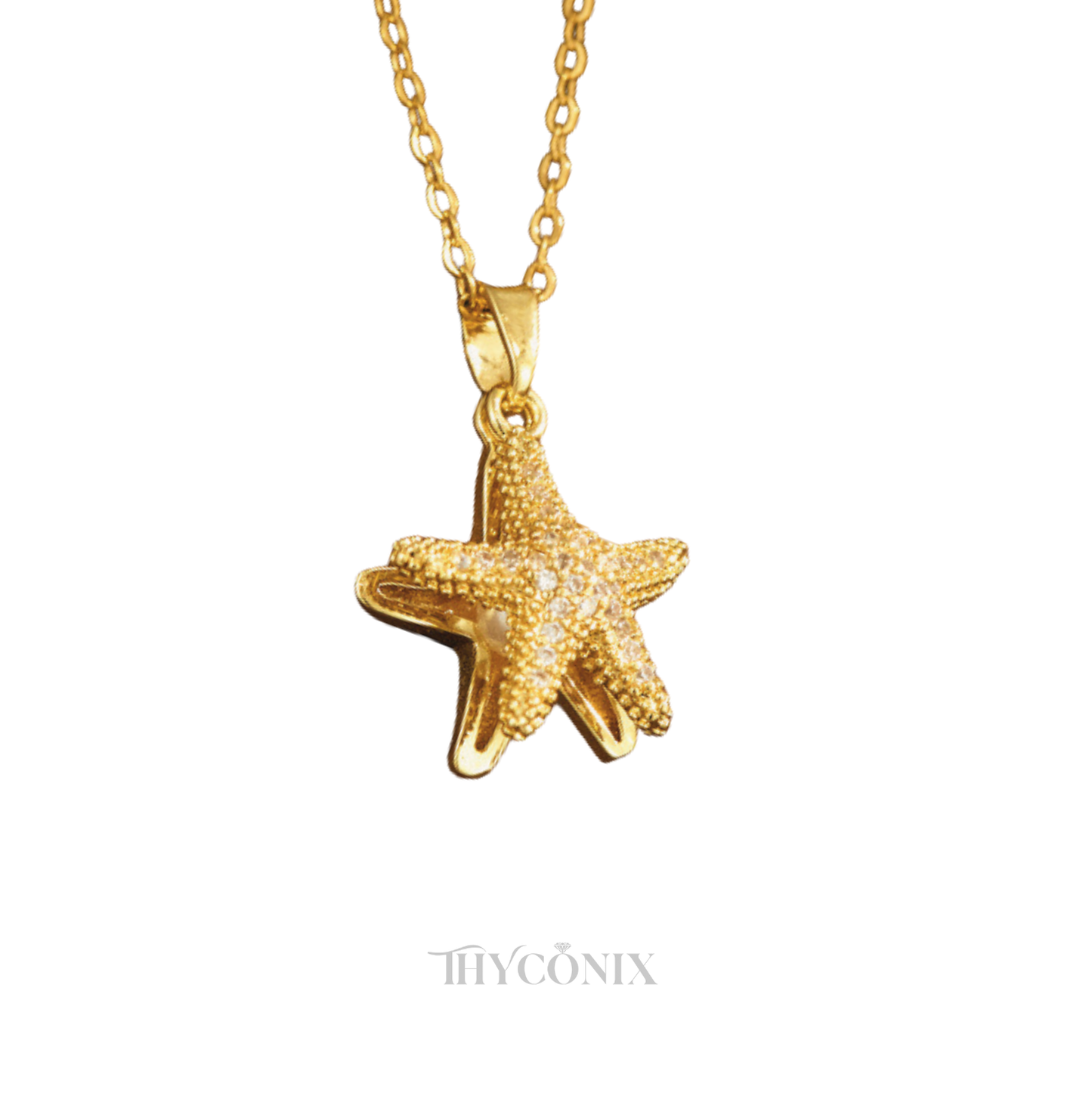Starfish Open cut Pearl Necklace