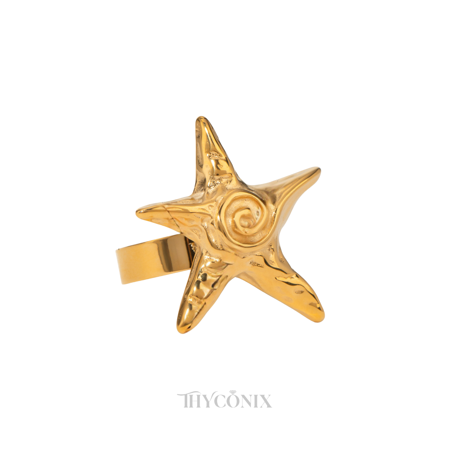 Starfish Gold Ring
