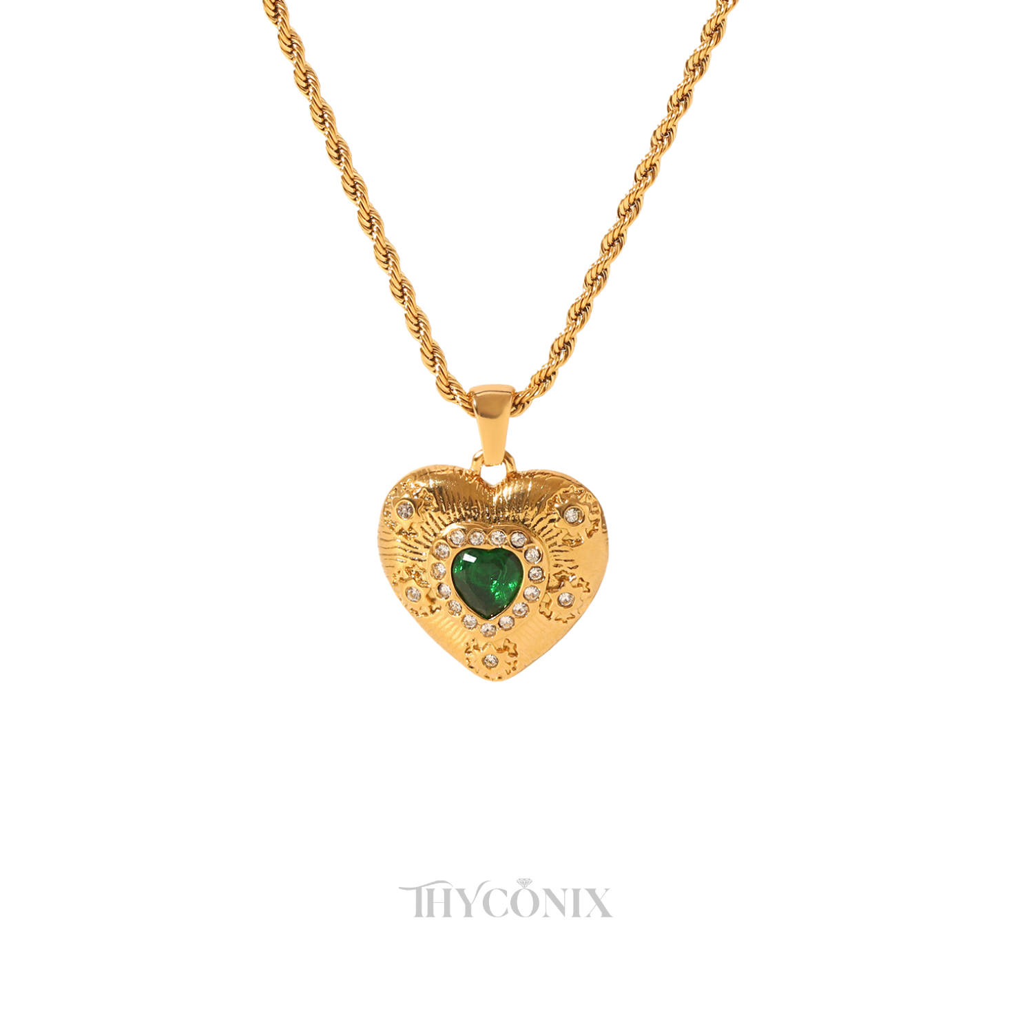 Emerald Heart Necklace