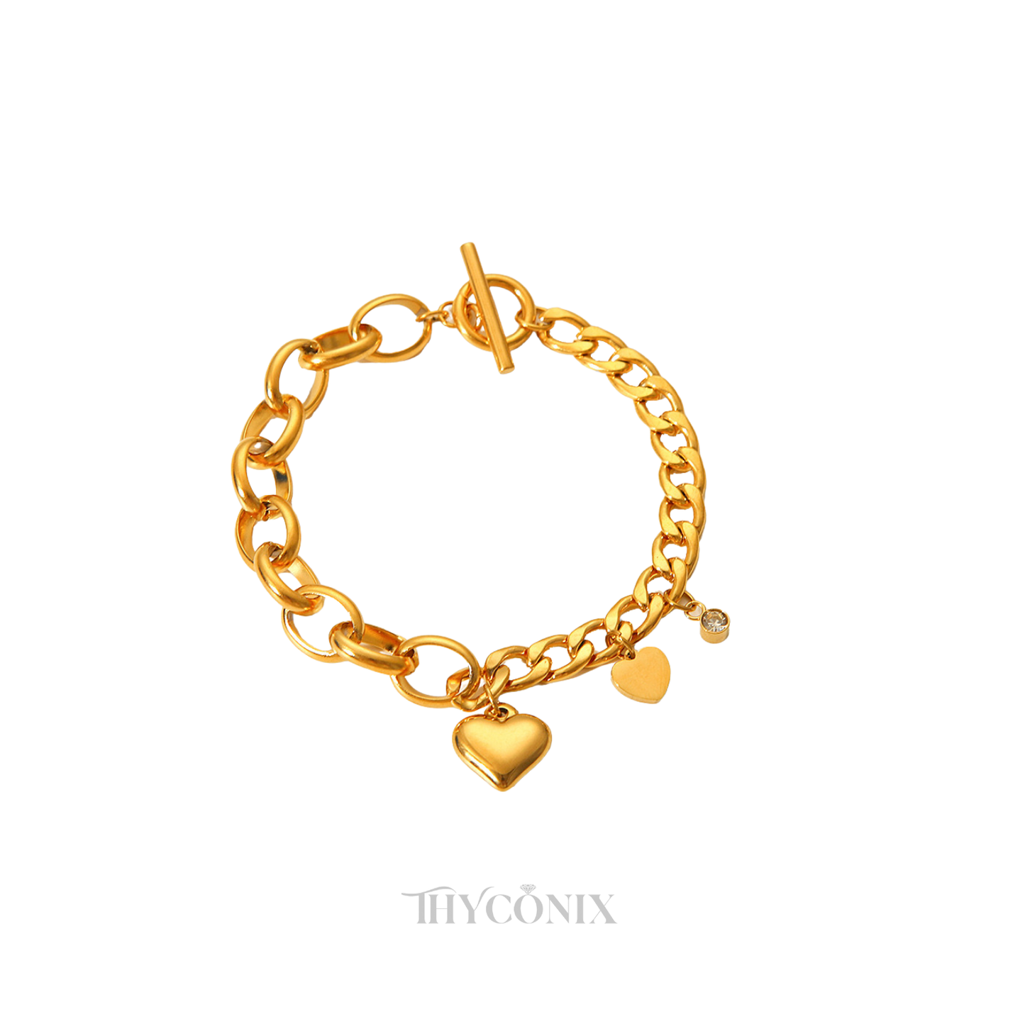 Heart Charm Bracelet