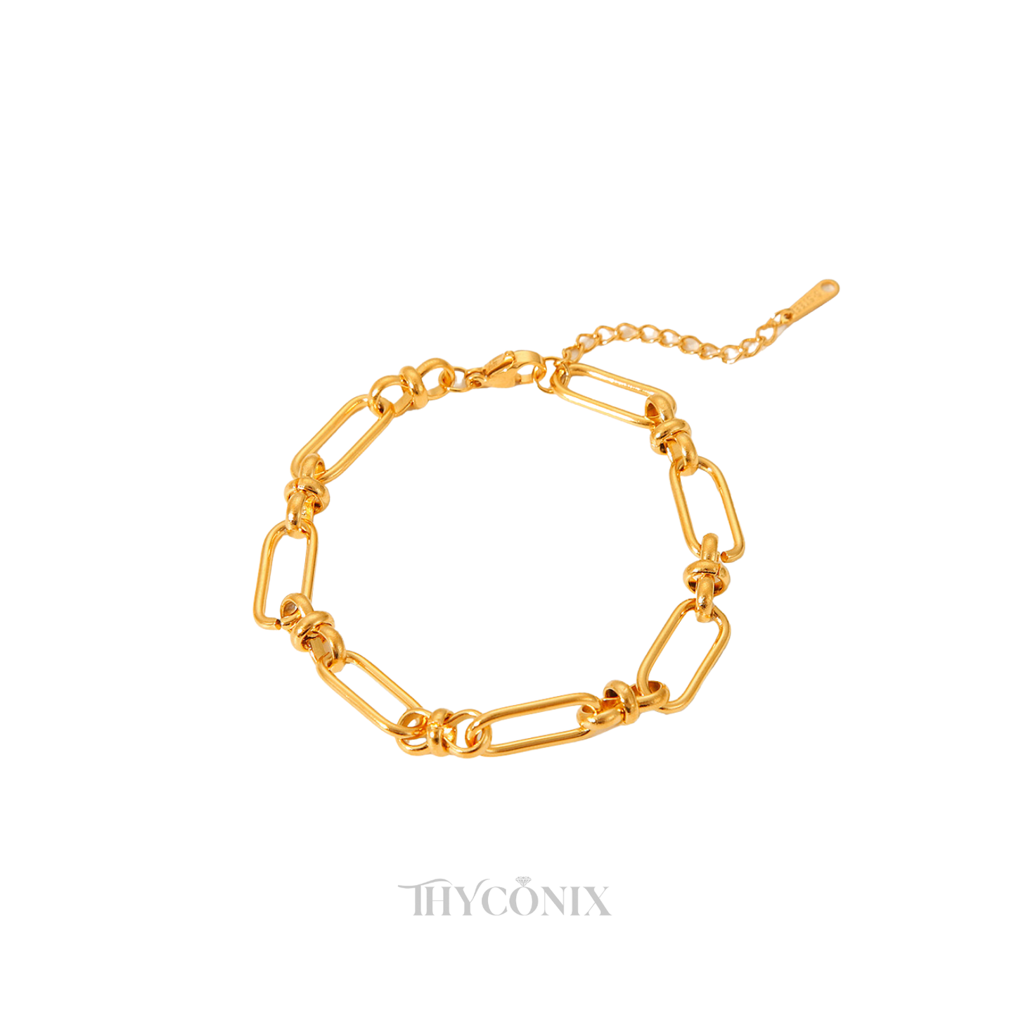 Geometric Chain Link Bracelet