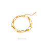 Geometric Chain Link Bracelet