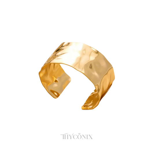 Golden Tone Open Cuff Bangle