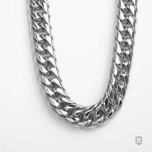 Silver Cuban Necklace