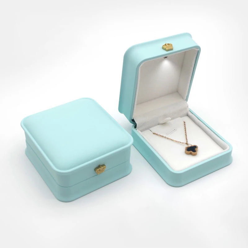 LED Jewelry Storage Display Ring Box