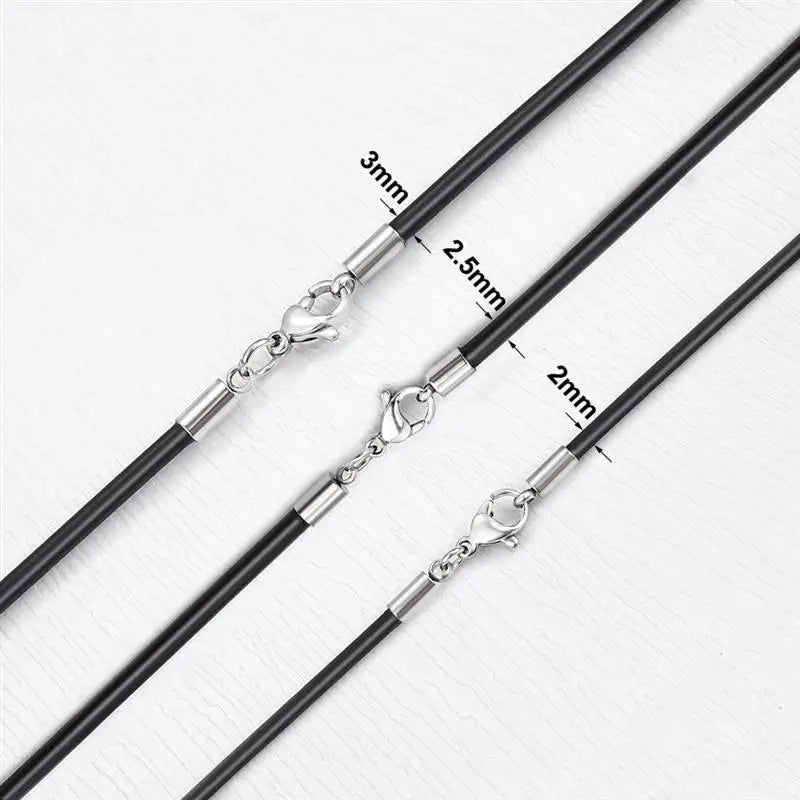 Rubber Rope Necklace DIY