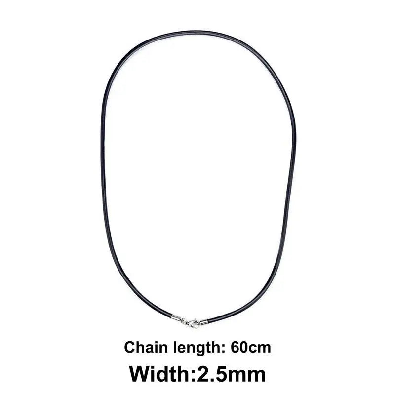 Rubber Rope Necklace DIY