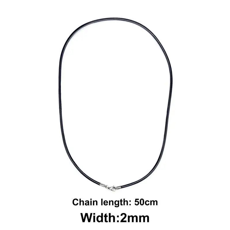 Rubber Rope Necklace DIY