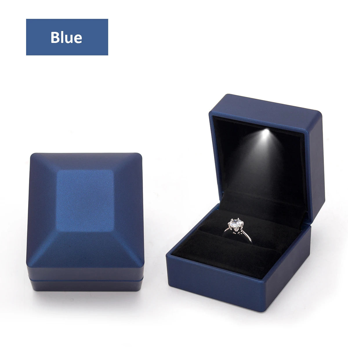 LED Jewelry Storage Display Ring Box