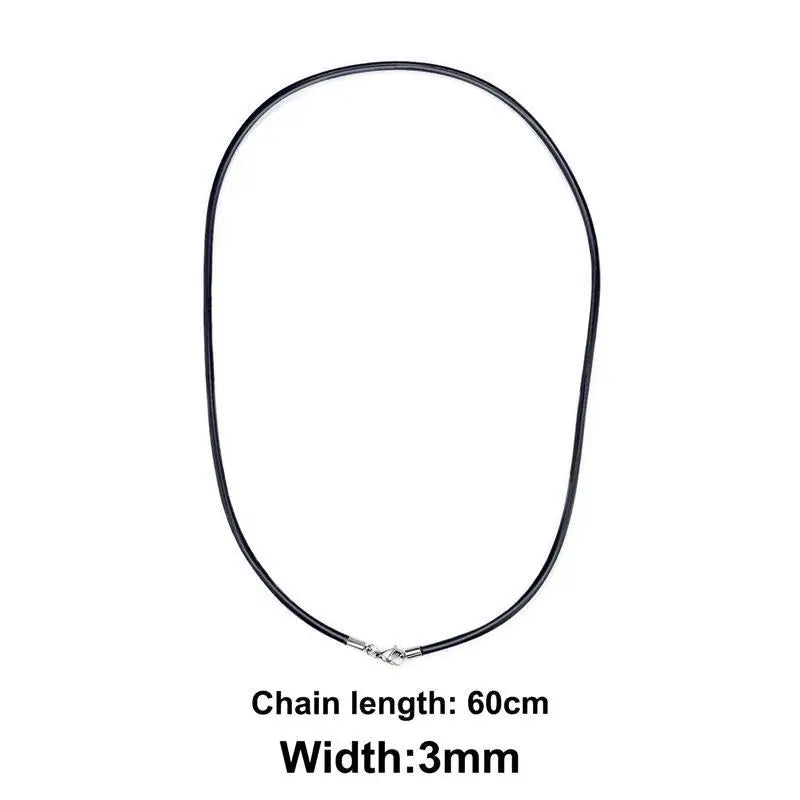 Rubber Rope Necklace DIY