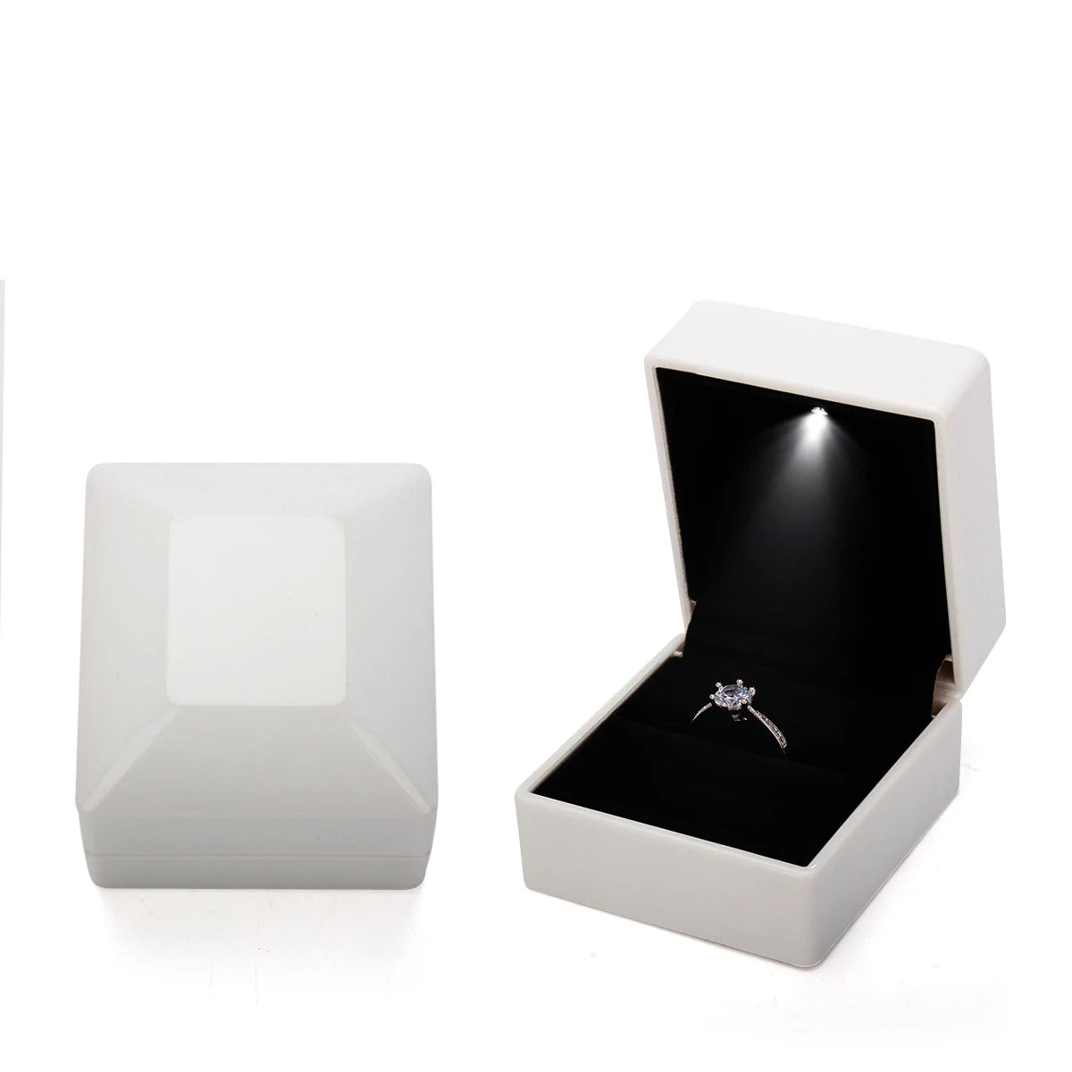 LED Jewelry Storage Display Ring Box