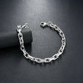 Stainless Steel Cuban Mariner Chain Bracelet