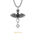 Cross wing necklace