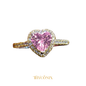Pink Gemstone Promise Ring