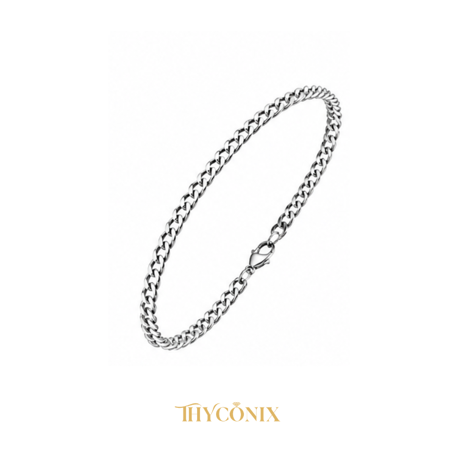 Stainless steel silver bracelets