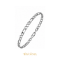 Stainless steel silver bracelets